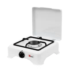 Parker® Parker Luxus-Email-Gaskocher 1-flammig, Weiß