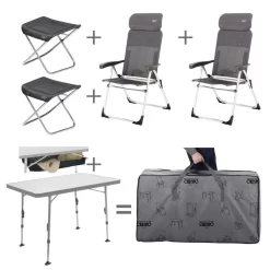 Crespo Stuhl-/ Tischset Valencia Ungepolstert, Mit Fußauflage