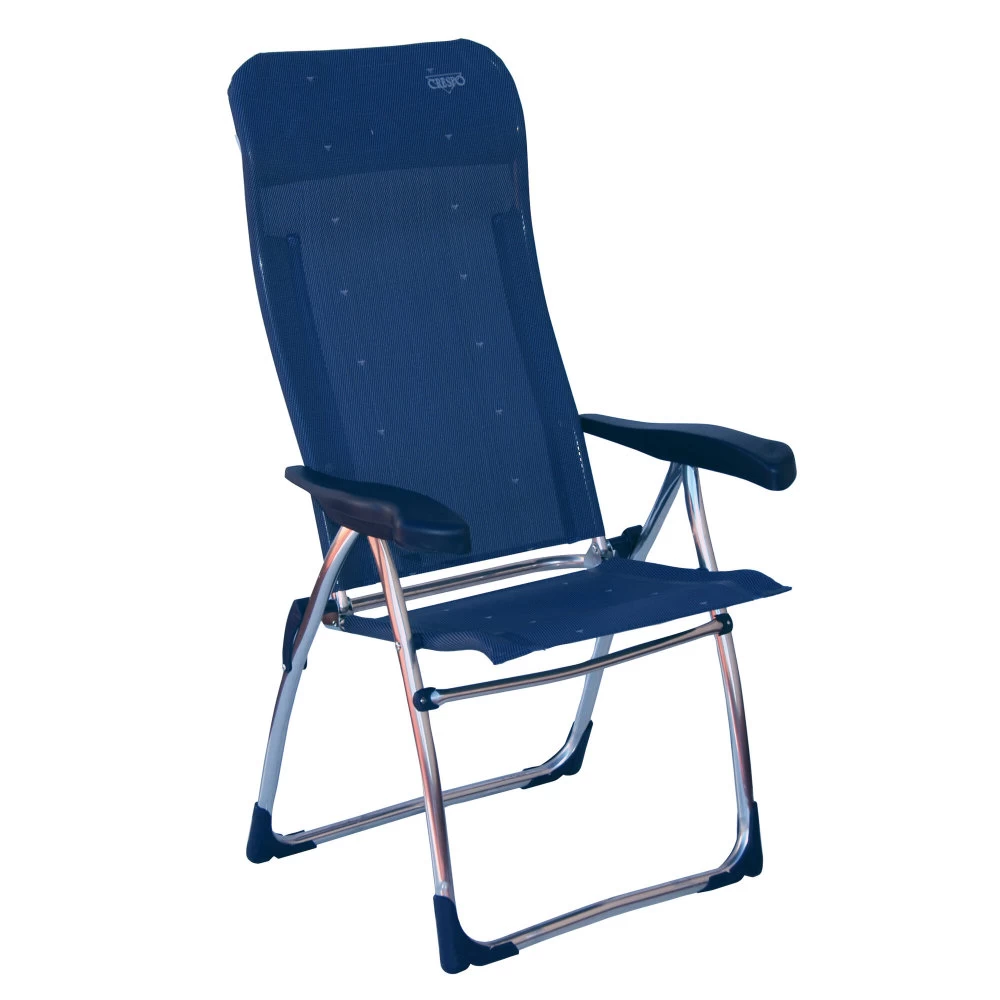 Crespo Alu Klappstuhl AL/215, Dunkelblau Hohe Rückenlehne 1 Crespo Alu Klappstuhl AL/215, Dunkelblau Hohe Rückenlehne