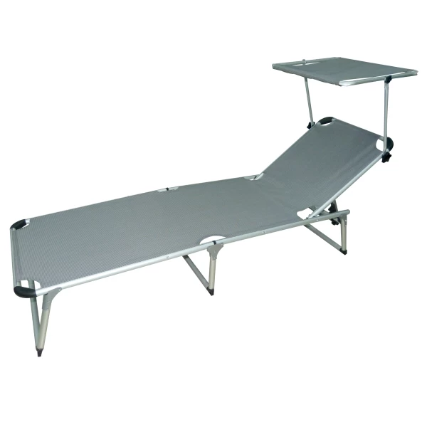 Alu-Dreibeinliege Mit Sonnendach 1 Alu-Dreibeinliege Mit Sonnendach