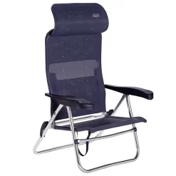 Crespo Strandstuhl Beach Chair Alu, Blau