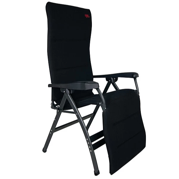 Crespo Liegestuhl Air-Deluxe Alu, Schwarz 1 Crespo Liegestuhl Air-Deluxe Alu, Schwarz