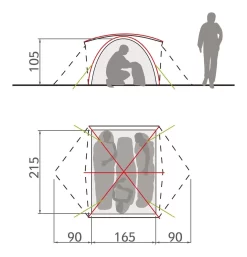 Vaude Campo 3P Zelt (terracotta) 6 Vaude Campo 3P Zelt (terracotta) -Camping Angebote Vaude Campo 3P Zelt terracotta D 14223 170 Bild 3
